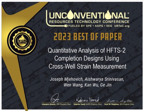 IFDATA Wins “Best of Paper” Award at URTeC 2023